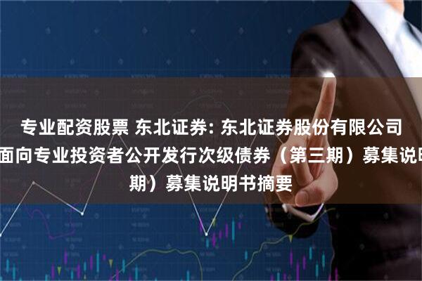 专业配资股票 东北证券: 东北证券股份有限公司2025年面向专业投资者公开发行次级债券（第三期）募集说明书摘要