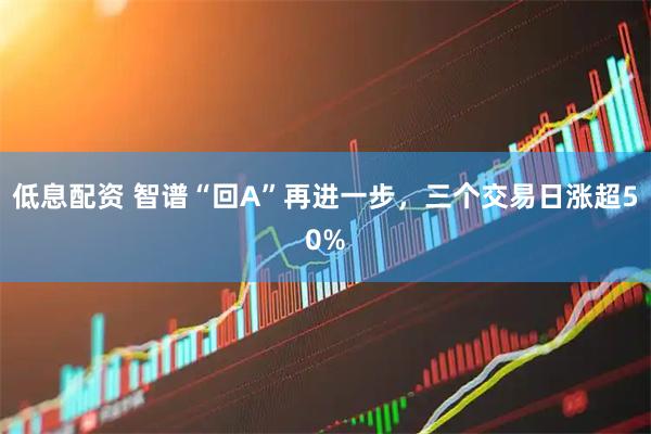 低息配资 智谱“回A”再进一步，三个交易日涨超50%
